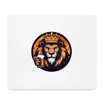 Bande dessinée de bière Lion - Tapis de souris (format paysage) - blanc - Devant
