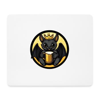 Fledermaus Bier Comic - Mousepad (Querformat) - Weiß - Vorne