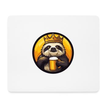 Sloth Beer Comic - Mouse Pad (horizontal) - white - Front