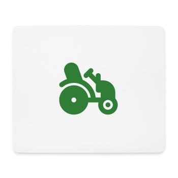 Mein Grüner Traktor - Mousepad (Querformat) - Weiß - Vorne