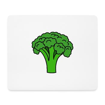 Brocoli - Tapis de souris (format paysage) - blanc - Devant
