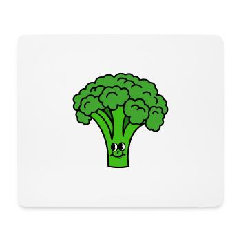 Brokkoli - Mousepad (Querformat) - Weiß - Vorne