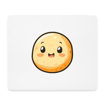 Happy Potato Cartoon - Adorable and Fun Design - Mouse Pad (horizontal) - white - Front