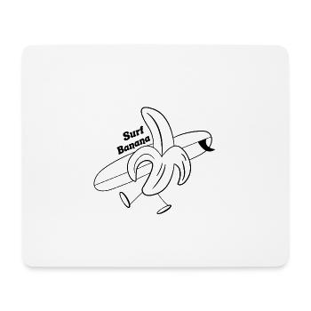 Banane - Tapis de souris (format paysage) - blanc - Devant