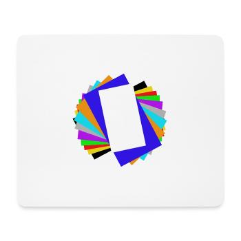farbiges verschachteln - Mousepad (Querformat) - Weiß - Vorne