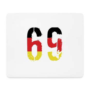 69 Number Germany Jersey - Mouse Pad (horizontal) - white - Front