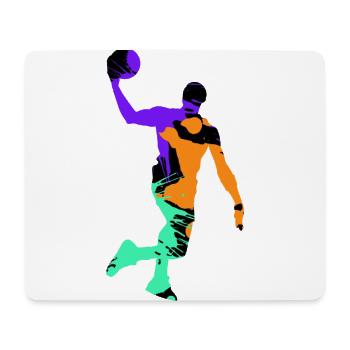 Basketball - Tapis de souris (format paysage) - blanc - Devant