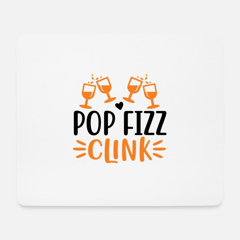 Pop Fizz Clink 01 - Mouse Pad (horizontal) - white