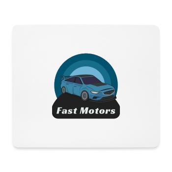 Fast Motors - Mouse Pad (horizontal) - white - Front