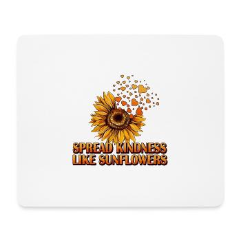 Sonnenblume Inspiration Motivation Liebe - Mousepad (Querformat) - Weiß - Vorne
