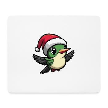 Hummingbird Bird Christmas Christmas - Mouse Pad (horizontal) - white - Front