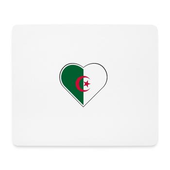 Mein Herz schlägt für Algerien - Mousepad (Querformat) - Weiß - Vorne