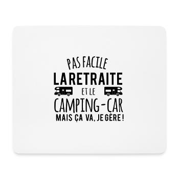 Retraite Camping car c'est chouette - Tapis de souris (format paysage) - blanc - Devant