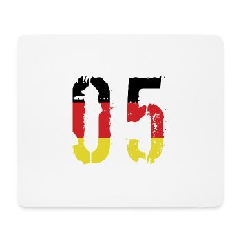 Maillot 5 numéros Allemagne - Tapis de souris (format paysage) - blanc - Devant