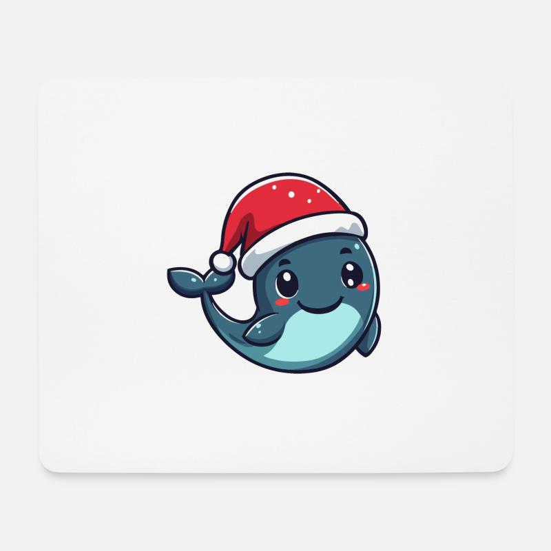 Wal Weihnachten Christmas - Mousepad (Querformat) - Weiß