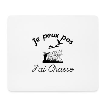 Je peux pas J ai Chasse T-shirt drôle chasseurs - Tapis de souris (format paysage) - blanc - Devant