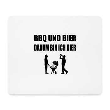 BBQ - Mousepad (Querformat) - Weiß - Vorne
