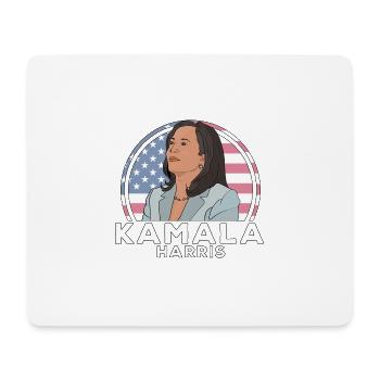 Politik Kamala Harris - Mousepad (Querformat) - Weiß - Vorne