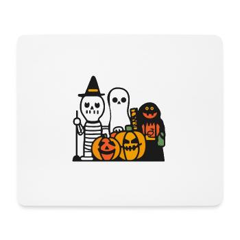 Équipe de la fête comique d’Halloween - Tapis de souris (format paysage) - blanc - Devant