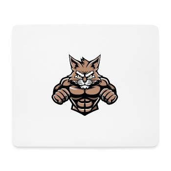 Musculation des muscles du chat - Tapis de souris (format paysage) - blanc - Devant
