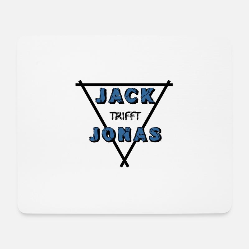Jack trifft Jonas Jones - Mousepad (Querformat) - Weiß