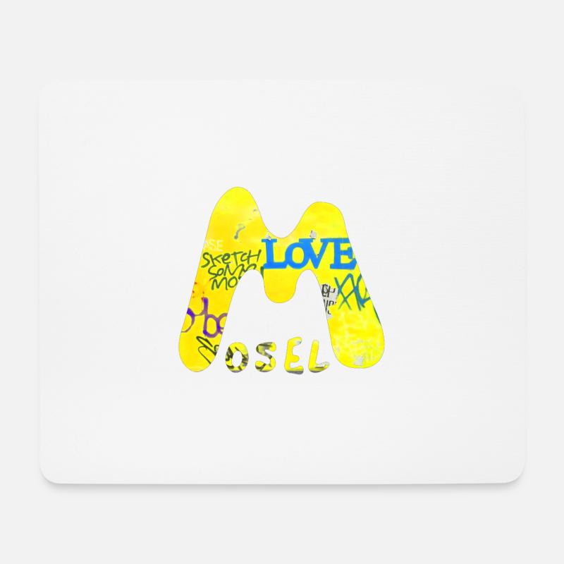 Mosel love - Mousepad (Querformat) - Weiß