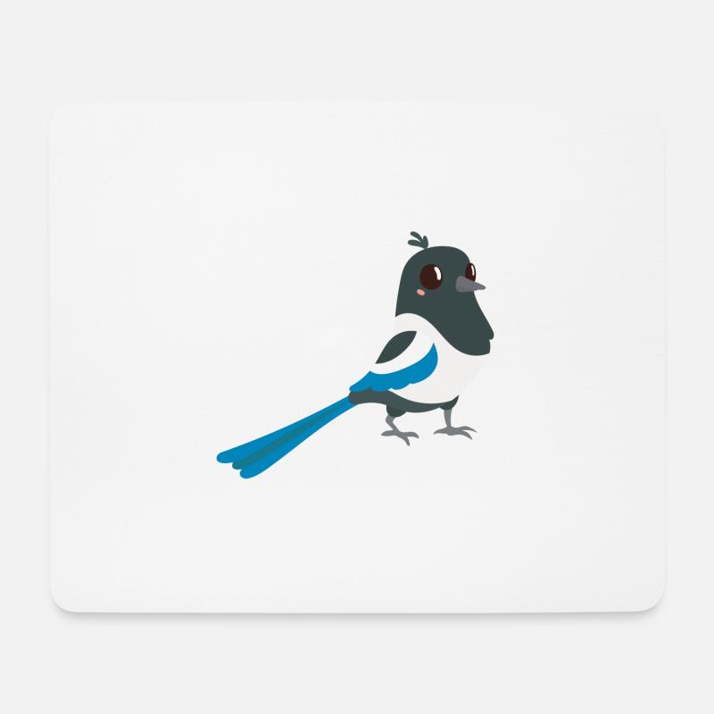 magpie - Mouse Pad (horizontal) - white