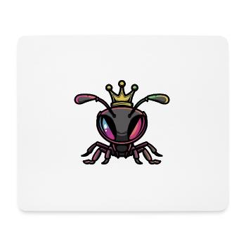 Couronne de bande dessinée de fourmi - Tapis de souris (format paysage) - blanc - Devant
