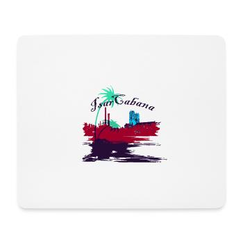 IsarCabana - mein Shirt für München - Mousepad (Querformat) - Weiß - Vorne