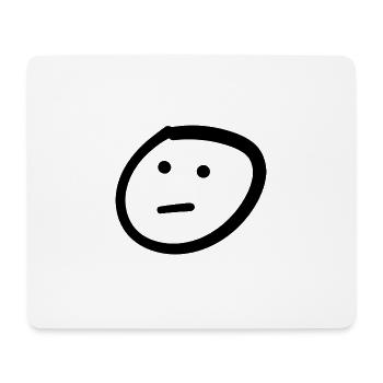 Smiley - Tapis de souris (format paysage) - blanc - Devant