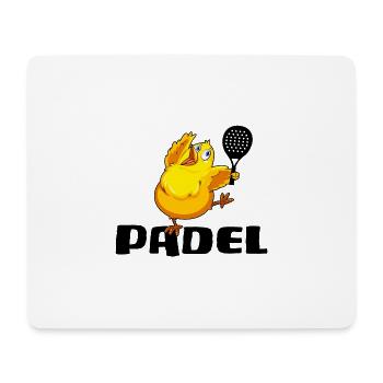 Padel Padeltennis "padel-chick" - Mousepad (Querformat) - Weiß - Vorne