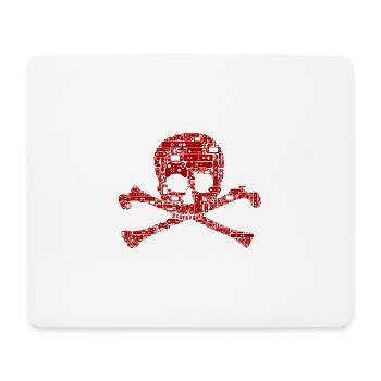 Gamer skull - Mousepad (Querformat) - Weiß - Vorne