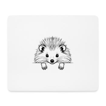 Tier-Igel-Haustiersymbol - Mousepad (Querformat) - Weiß - Vorne