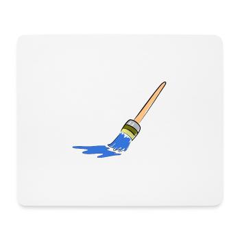 Abstract brush art for creative minds - Mouse Pad (horizontal) - white - Front