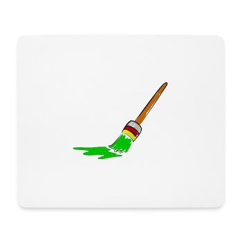 Urban Graffiti Pinsel Design - Mousepad (Querformat) - Weiß - Vorne