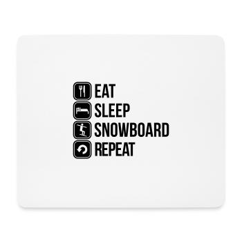 snowboard - Mousepad (Querformat) - Weiß - Vorne