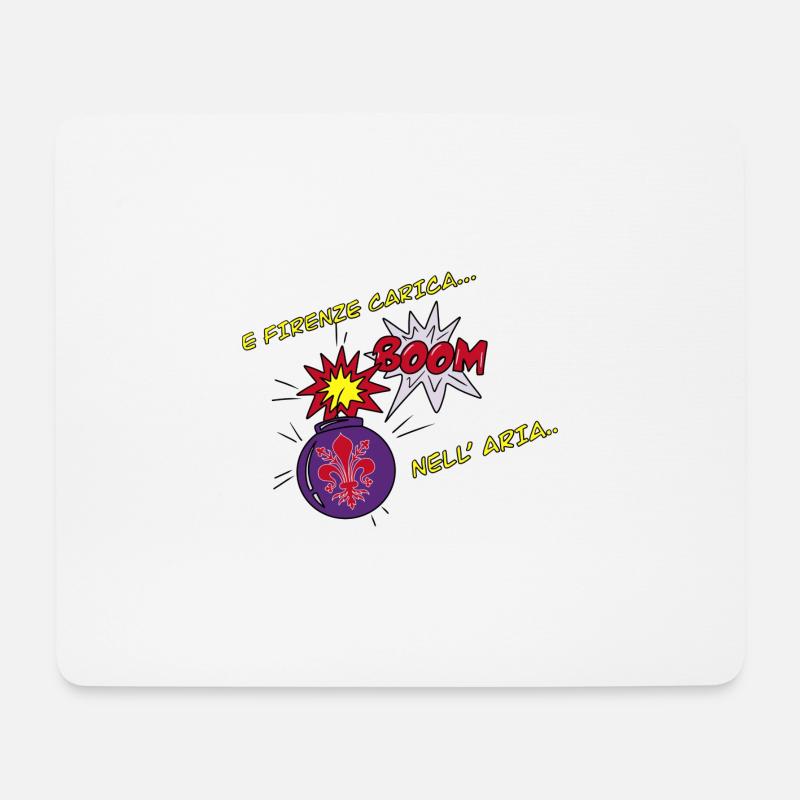 UND FLORENZ LÄDT BOMBEN IN DIE LUFT! - Mousepad (Querformat) - Weiß
