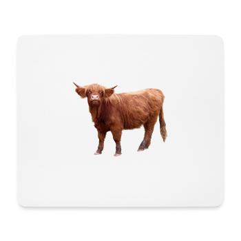 Scottish Highland cattle - Mouse Pad (horizontal) - white - Front