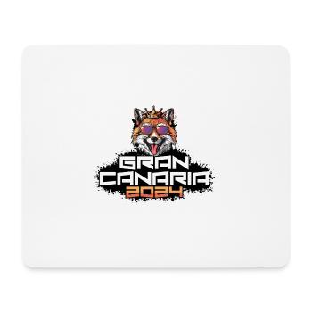 Gran Canaria 2024 Party Fuchs - Mousepad (Querformat) - Weiß - Vorne