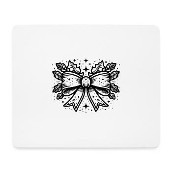 Christmas Bow - Mouse Pad (horizontal) - white - Front