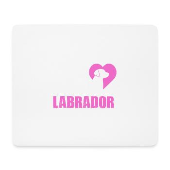 Hund Hunde Labrador Frau Liebe Haustier Geschenk - Mousepad (Querformat) - Weiß - Vorne
