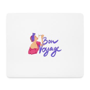 Bon Voyage Gute Reise - Mousepad (Querformat) - Weiß - Vorne