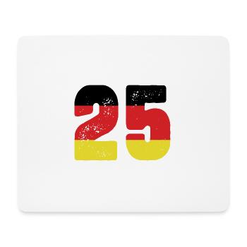 25 Number Jersey Germany - Mouse Pad (horizontal) - white - Front