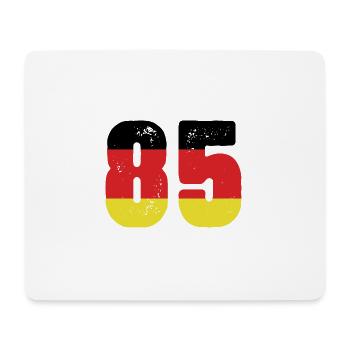 85 Numéro Jersey Allemagne - Tapis de souris (format paysage) - blanc - Devant