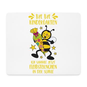 School enrollment bee sugar cone school kindergarten - Mouse Pad (horizontal) - white - Front