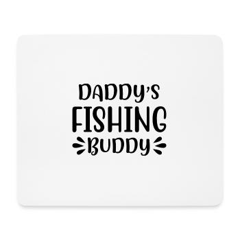 Daddys Angeln Buddy 01 - Mousepad (Querformat) - Weiß - Vorne