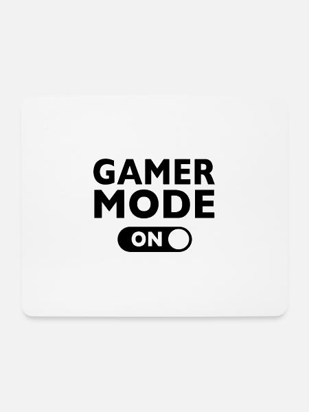 GAMER MODE ON! Geschenkidee - Mousepad (Querformat) - Weiß