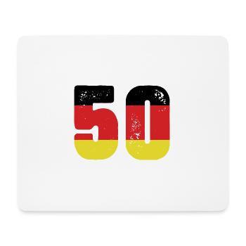 Maillot 50 numéros Allemagne - Tapis de souris (format paysage) - blanc - Devant
