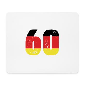60 Numéro Jersey Allemagne - Tapis de souris (format paysage) - blanc - Devant