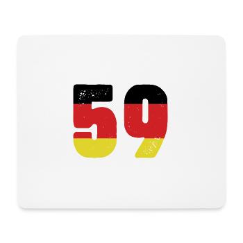 59 Number Jersey Germany - Mouse Pad (horizontal) - white - Front